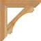 Ekena Millwork Legacy Slat Rough Sawn Bracket w/ Offset Brace, Western Red Cedar, 6"W x 24"D x 24"H BKT0604X24X24LEC06RWR - alternate 4